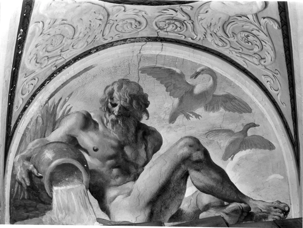  259-Giovanni Lanfranco-personificazione fluviale (Po)  - Galleria Borghese, Roma 